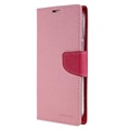 Mercury Goospery Fancy Diary iPhone 14 Pro Max Wallet Case - Pink