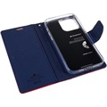 Mercury Goospery Fancy Diary iPhone 14 Pro Max Wallet Case - Red