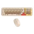 Mofii Baby Bear Wireless Keyboard and Mouse Set - QWERTY - Beige