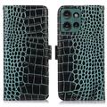 Motorola Edge 50 Neo Crocodile Series Wallet Leather Case with RFID