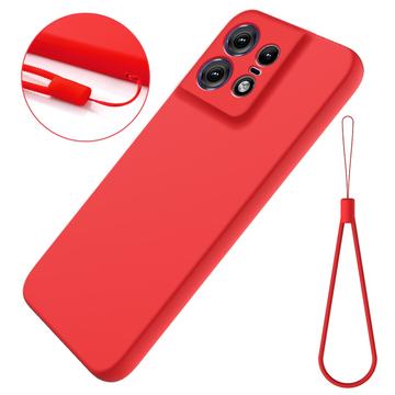 Motorola Edge 50 Pro Liquid Silicone Case - Red