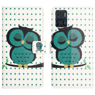 Motorola Moto E14 Style Series Wallet Case - Owl