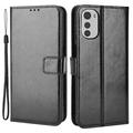 Motorola Moto E32s Wallet Case with Magnetic Closure - Black