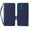 Motorola Moto G24 Power/G24 Wallet Case with Magnetic Closure - Dark Blue