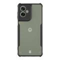 Motorola Moto G55 Tactical Quantum Stealth Case with Reinforced Corners - Clear / Black