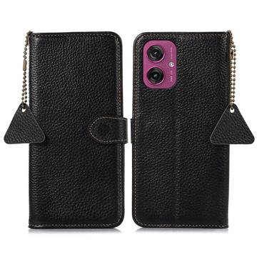 Motorola Moto G55 Wallet Leather Case with RFID