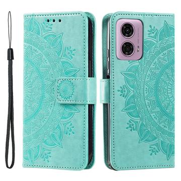 Motorola Moto G85/S50 Neo Mandala Series Wallet Case - Green