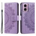 Motorola Moto G85/S50 Neo Mandala Series Wallet Case - Purple