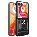 Motorola Razr 50 Ultra Hybrid Case with Ring Holder - Black