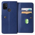 Multi-Card Slot Motorola Moto G10/Moto G30 Wallet Case - Blue