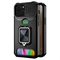 Multifunctional 4-in-1 iPhone 13 Mini Hybrid Case - Black