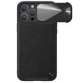 Nillkin CamShield S iPhone 14 Pro Leather Coated Case - Black