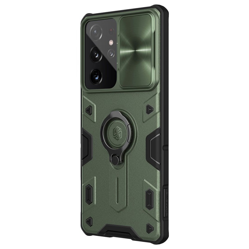 Nillkin Camshield Armor Samsung Galaxy S21 Ultra 5g Hybrid Case Green