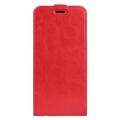 Nokia C200 Vertical Flip Case with Card Slot - Red