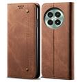 OnePlus 13 Retro Wallet Case with Magnetic Closure - Brown