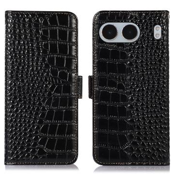 OnePlus Nord 4 Crocodile Series Wallet Leather Case with RFID