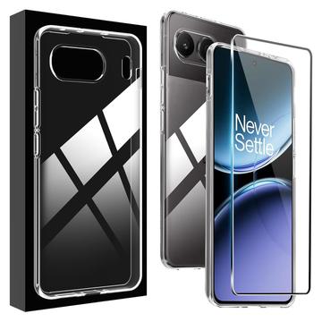 OnePlus Nord 4 Saii 2-in-1 TPU Case & Tempered Glass Screen Protector - 9H