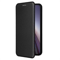 OnePlus Nord CE 5G Flip Case - Carbon Fiber - Black