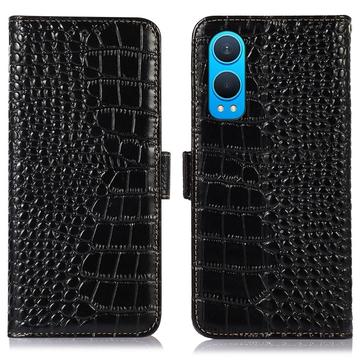 OnePlus Nord CE4 Lite/Oppo K12x Crocodile Series Wallet Leather Case with RFID