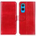 OnePlus Nord CE4 Lite/Oppo K12x Wallet Case with Magnetic Closure - Red