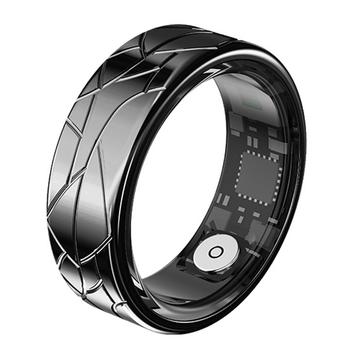 PX02 Crack Design Multi-Function Smart Ring with Photo Control - Size: 20.7mm