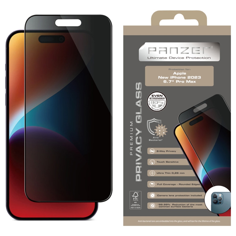 Panzer Silicate iPhone 11 Pro Max Full-Fit Screen Protector - 9H