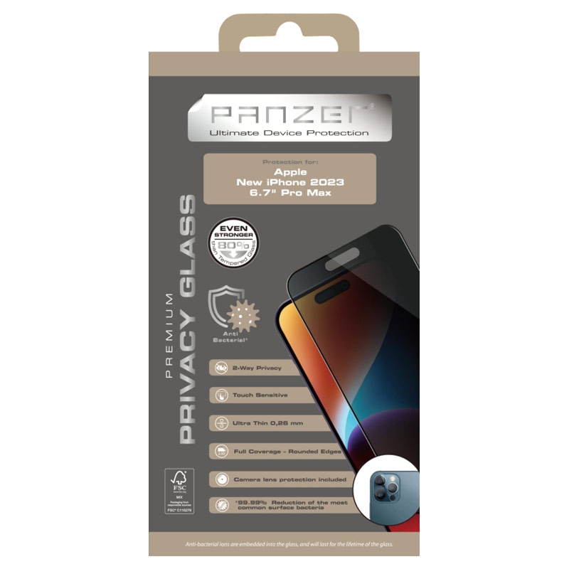 Panzer Premium Full-Fit Privacy iPhone 12 Mini Screen Protector - 9H