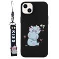 Kiss Series iPhone 14 TPU Case with Strap