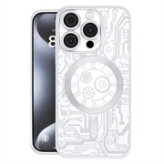 iPhone 16 Prio Elegant Mag Case w. Camera Lens Protector - Silver