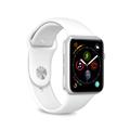 Apple Watch Series Ultra 2/Ultra/10/9/8/SE (2022)/7/SE/6/5/4/3/2/1 Puro Icon Silicone Band - 49mm/46mm/45mm/44mm/42mm - White