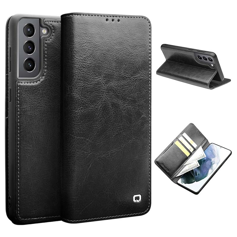 Qialino Classic Samsung Galaxy S21 5g Wallet Leather Case