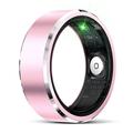 R5 Aluminum Alloy Smart Ring with Charging Case - Size: 10/19.9mm - Pink