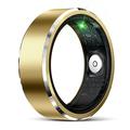 R5 Aluminum Alloy Smart Ring with Charging Case - Size: 12/21.5mm - Gold