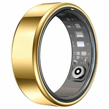 R99 Fitness & Wellness Smart Ring with Charging Case - Size: 9/19mm - Gold