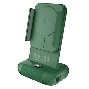 RX01-B Bluetooth Selfie Grip with Wireless Charging and Remote Shutter - 15W MagSafe-Compatible - Green