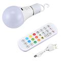 Rechargeable RGB Light Bulb with Remote Control and Timer