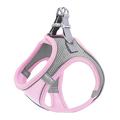 Reflective Cat/Dog Harness with Leash - M - Splicing Pink