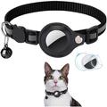 Reflective Pet Collar with AirTag Holder and Bell - Cats and Small Dogs