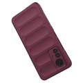 Rugged Series Xiaomi 12 Lite TPU Case - Wine Red