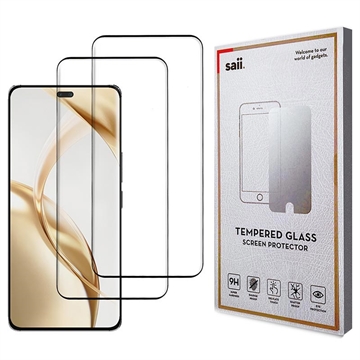 Honor 200 Pro Saii 3D Premium Tempered Glass Screen Protector - 9H - 2 Pcs.