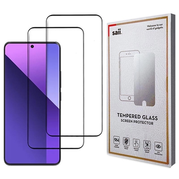 Xiaomi Redmi Note 13 Pro+ Saii 3D Premium Tempered Glass Screen Protector - 9H - 2 Pcs.