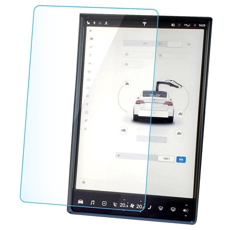 Saii Anti-Static Tesla Model X/S 2015-2020 Tempered Glass Screen Protector  - 9H