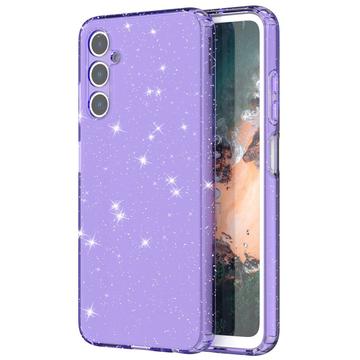 Samsung Galaxy A05s Stylish Glitter Series TPU Case - Transparent Purple