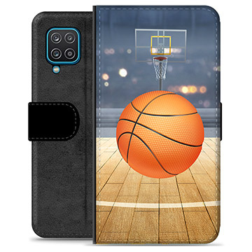 Samsung Galaxy A12 Premium Wallet Case - Basketball