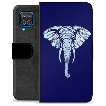 Samsung Galaxy A12 Premium Wallet Case - Elephant