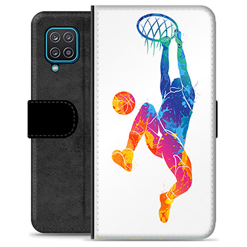 Samsung Galaxy A12 Premium Wallet Case - Slam Dunk