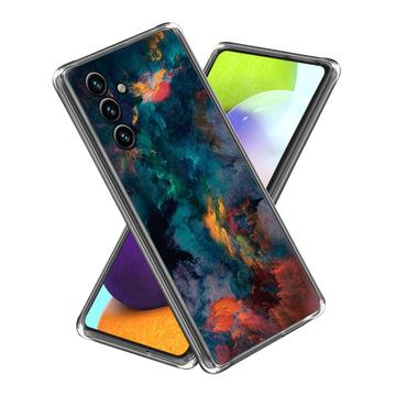 Samsung Galaxy A15 Stylish Ultra-Slim TPU Case - Colorful Clouds