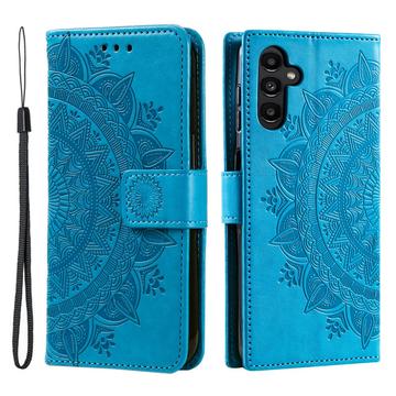 Samsung Galaxy A16 Mandala Series Wallet Case - Blue