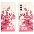 Samsung Galaxy A36 Style Series Wallet Case - Pink Flowers