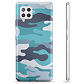 Samsung Galaxy A42 5G TPU Case - Blue Camouflage